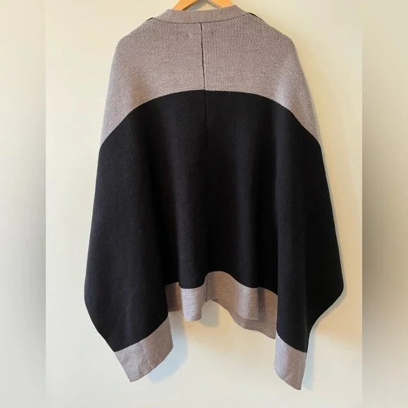 Rebecca Minkoff Colorblock Poncho Ruana - Picture 6 of 6